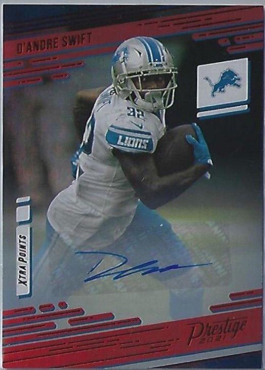 D'Andre Swift [Xtra Points Signature Premium Platinum] #55