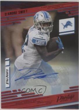 D'Andre Swift [Xtra Points Signature Premium Red] #55