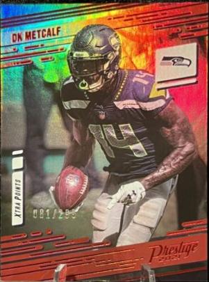 DK Metcalf [Xtra Points Premium Red] #195