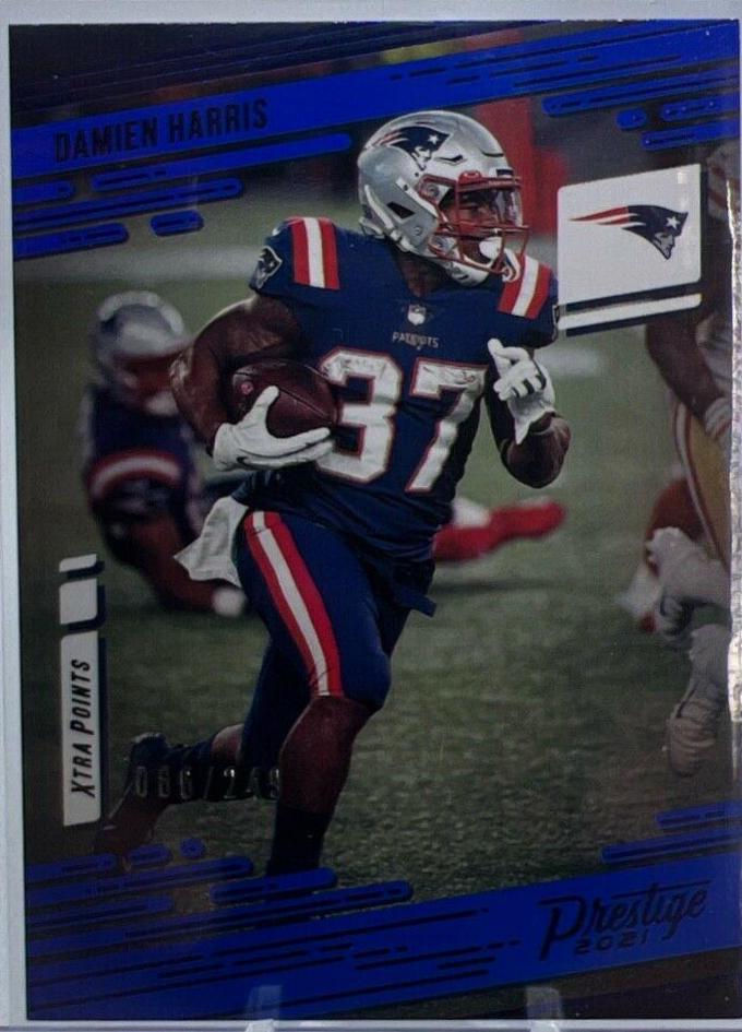 Damien Harris [Xtra Points Premium Blue] #116