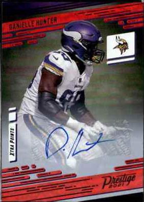 Danielle Hunter [Xtra Points Signature Premium Red] #161