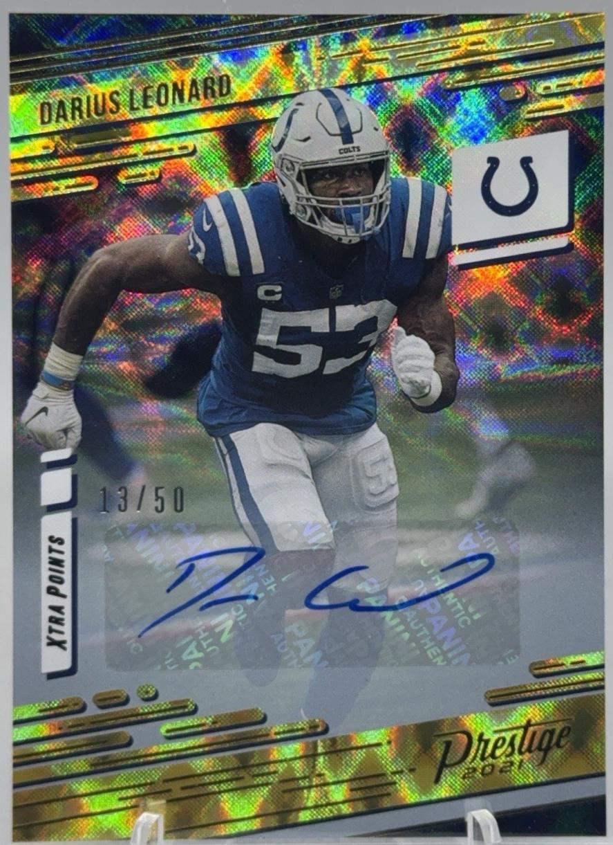 Darius Leonard [Xtra Points Signature Premium Gold] #87