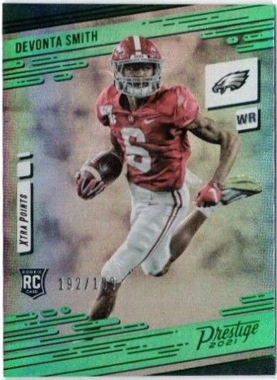 DeVonta Smith [Xtra Points Premium Green] #211