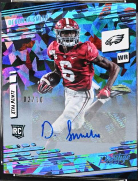 DeVonta Smith [Xtra Points Signature Premium Platinum] #211