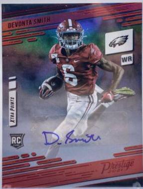 DeVonta Smith [Xtra Points Signature Premium Red] #211