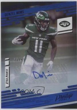 Denzel Mims [Xtra Points Signature Premium Blue] #163