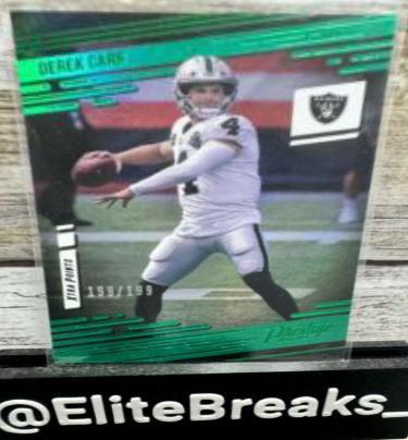 Derek Carr [Xtra Points Green] #141