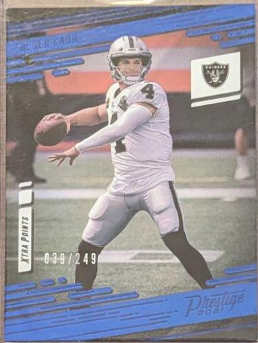 Derek Carr [Xtra Points Premium Blue] #141