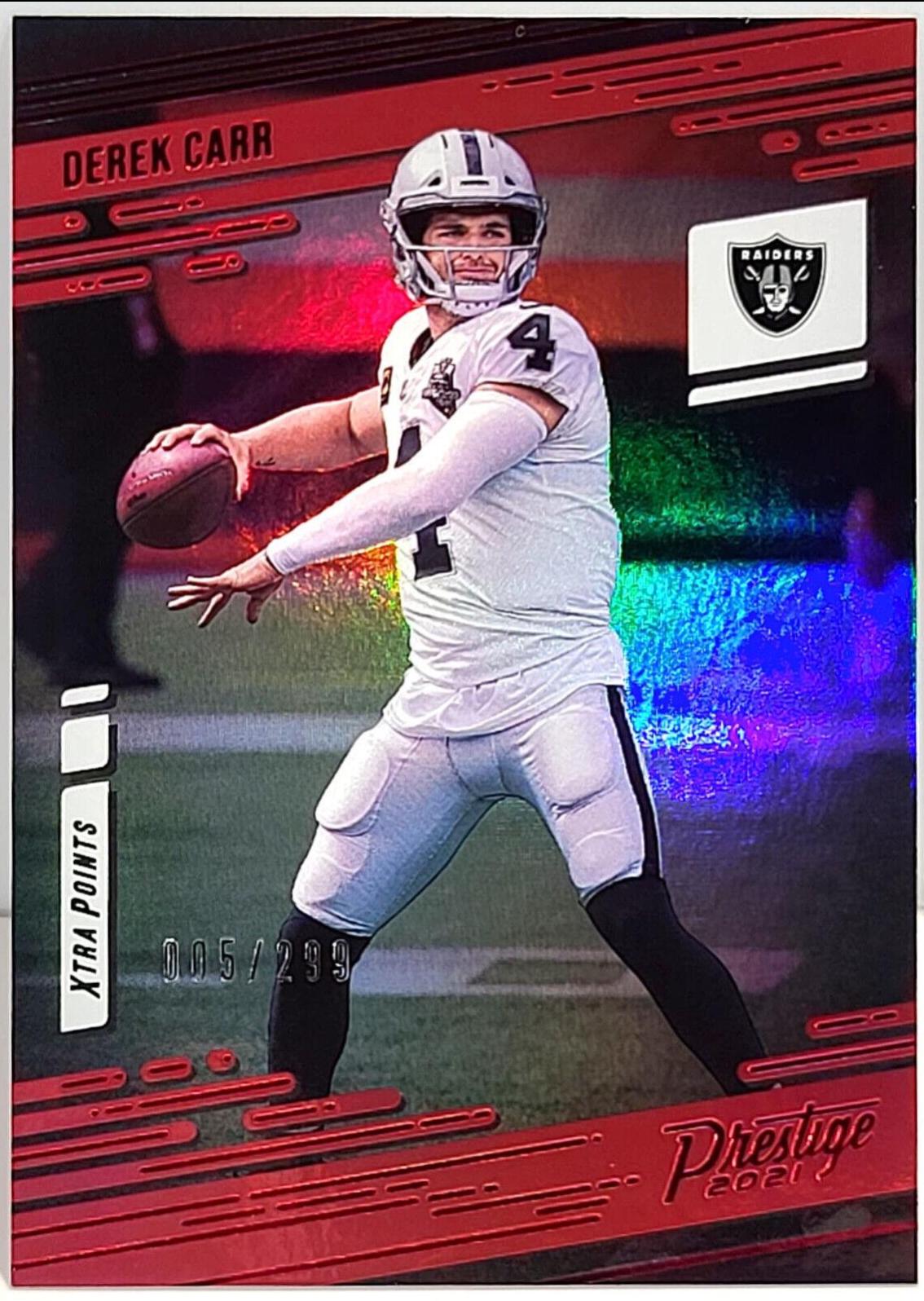 Derek Carr [Xtra Points Red] #141