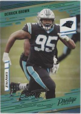 Derrick Brown [Xtra Points Green] #80
