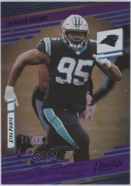 Derrick Brown [Xtra Points Premium Purple] #80