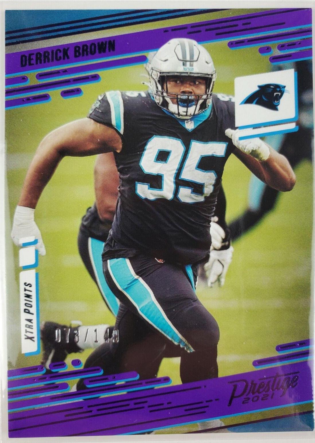 Derrick Brown [Xtra Points Purple] #80