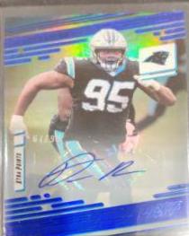 Derrick Brown [Xtra Points Signature Premium Blue] #80