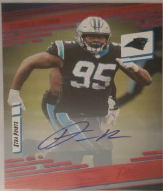 Derrick Brown [Xtra Points Signature Premium Red] #80