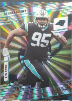 Derrick Brown [Xtra Points Sunburst] #80