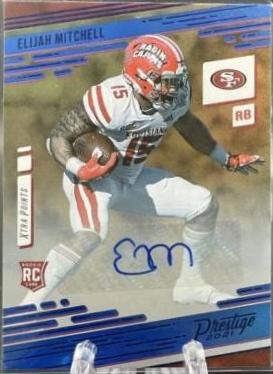 Elijah Mitchell [Xtra Points Signature Premium Blue] #289
