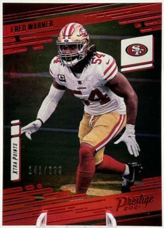 Fred Warner [Xtra Points Premium Red] #150