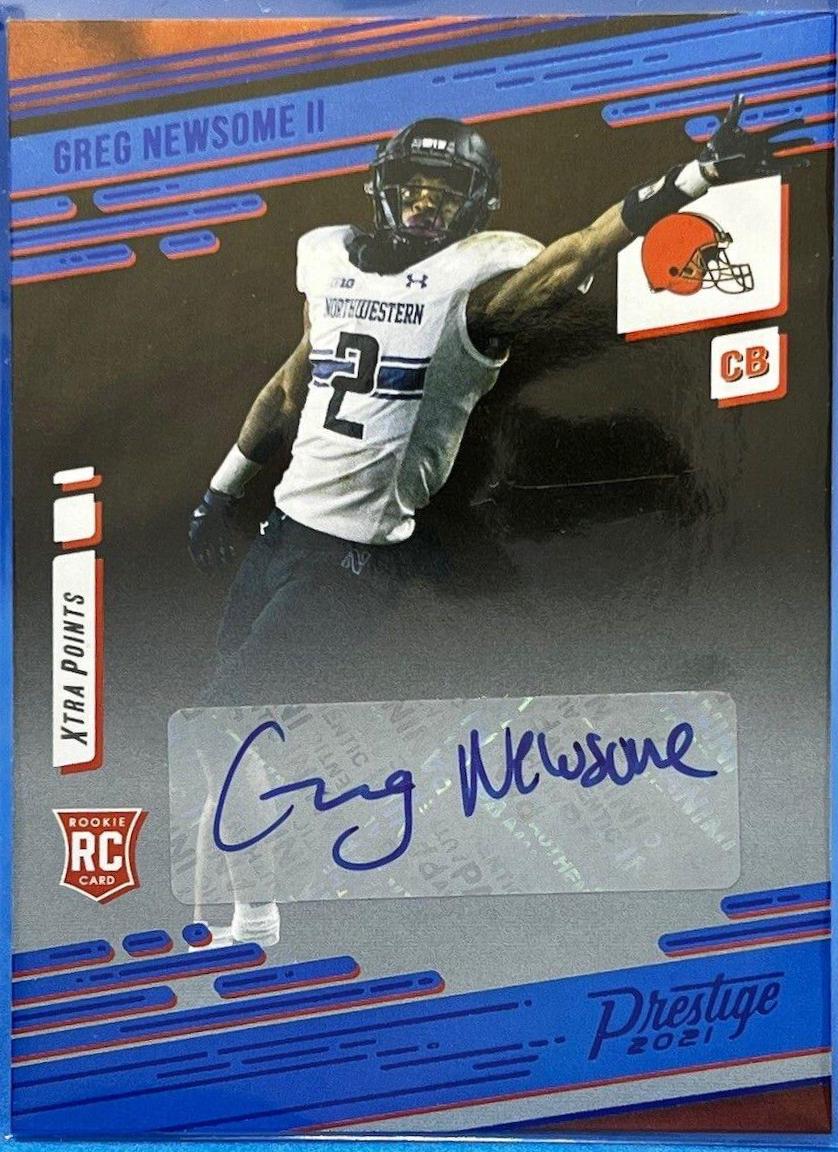 Greg Newsome II [Xtra Points Signature Premium Blue] #263