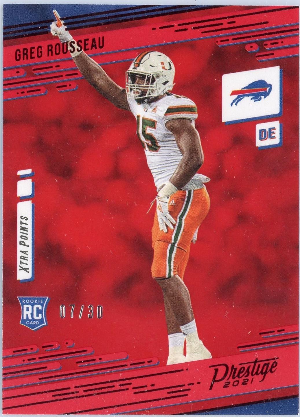 Greg Rousseau [Xtra Points Premium Red] #252