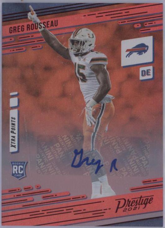 Greg Rousseau [Xtra Points Signature Premium Platinum] #252