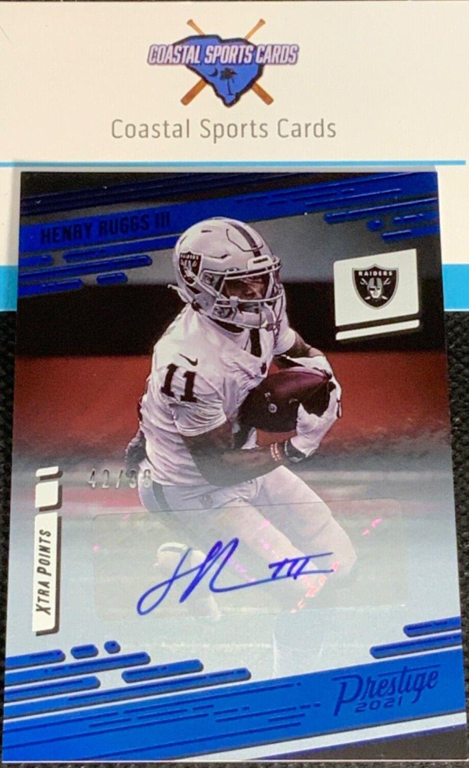 Henry Ruggs III [Xtra Points Signature Premium Blue] #138