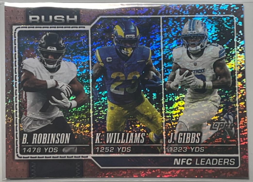 Bijan Robinson/Kyren Williams/Jahmyr Gibbs [Football Rose Gold] #285