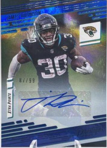 James Robinson [Xtra Points Signature Premium Blue] #129