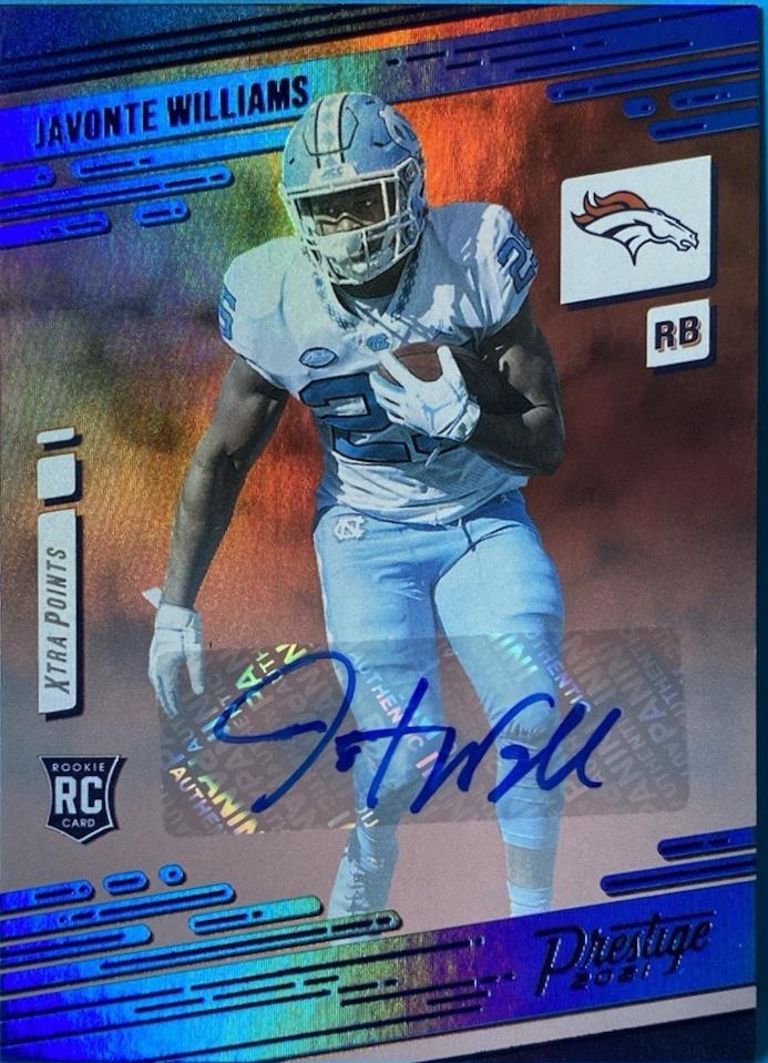 Javonte Williams [Xtra Points Premium Blue] #226