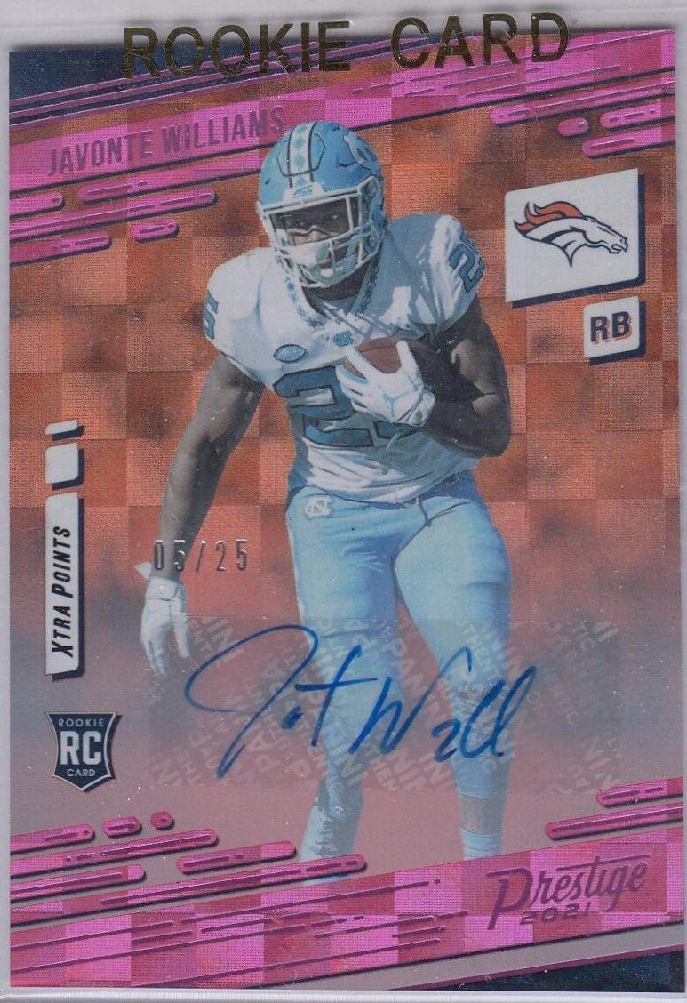 Javonte Williams [Xtra Points Signature Premium Pink] #226