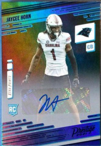 Jaycee Horn [Xtra Points Signature Premium Blue] #246