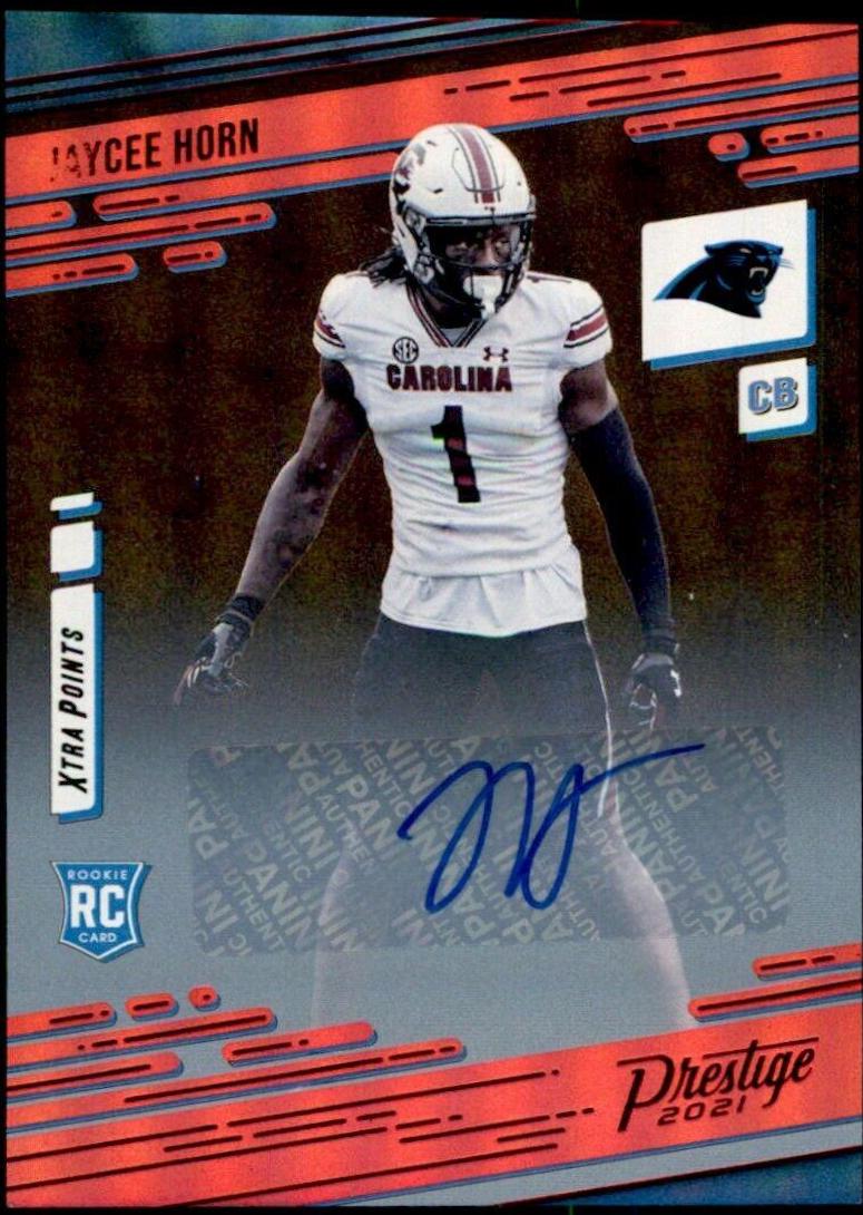 Jaycee Horn [Xtra Points Signature Premium Red] #246