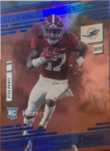 Jaylen Waddle [Xtra Points Premium Blue] #213