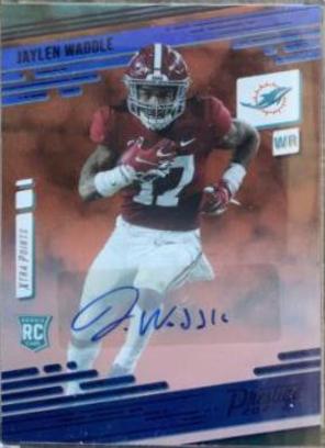 Jaylen Waddle [Xtra Points Signature Premium Blue] #213