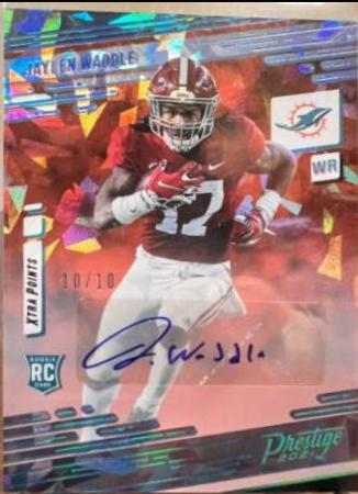 Jaylen Waddle [Xtra Points Signature Premium Platinum] #213
