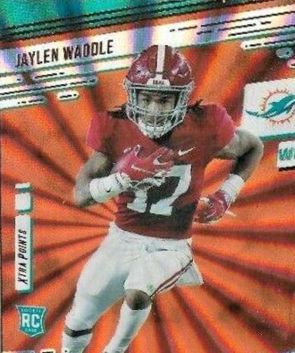 Jaylen Waddle [Xtra Points Sunburst] #213