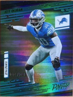 Jeff Okudah [Xtra Points Premium Green] #56