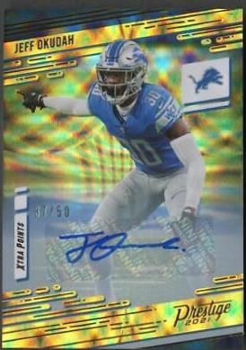 Jeff Okudah [Xtra Points Signature Premium Gold] #56