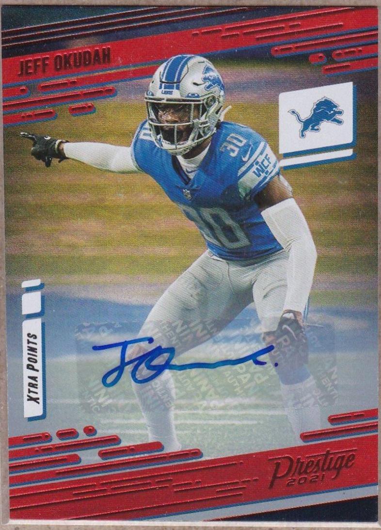 Jeff Okudah [Xtra Points Signature Premium Platinum] #56