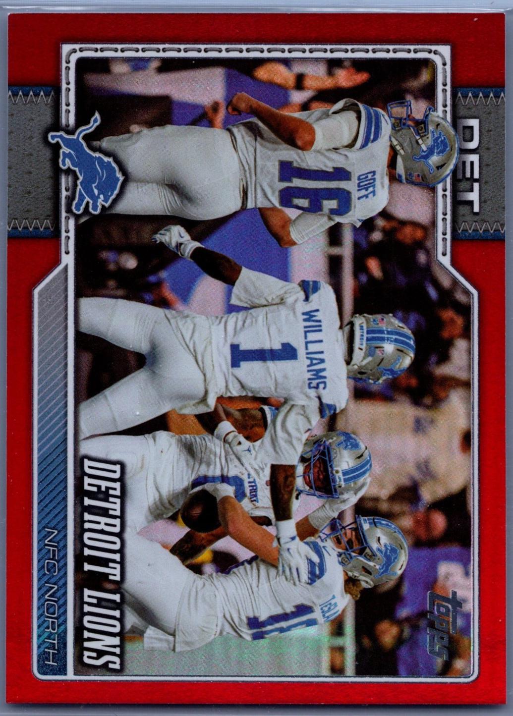 Detroit Lions [Sandglitter Red] #273