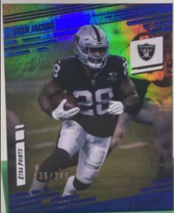 Josh Jacobs [Xtra Points Premium Blue] #142