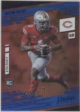 Justin Fields [Xtra Points Premium Blue] #203