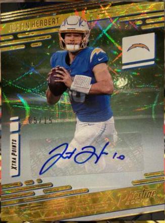 Justin Herbert [Xtra Points Gold] #192