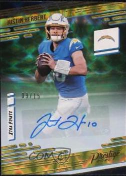 Justin Herbert [Xtra Points Signature Premium Gold] #192