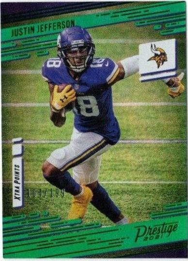 Justin Jefferson [Xtra Points Premium Green] #157