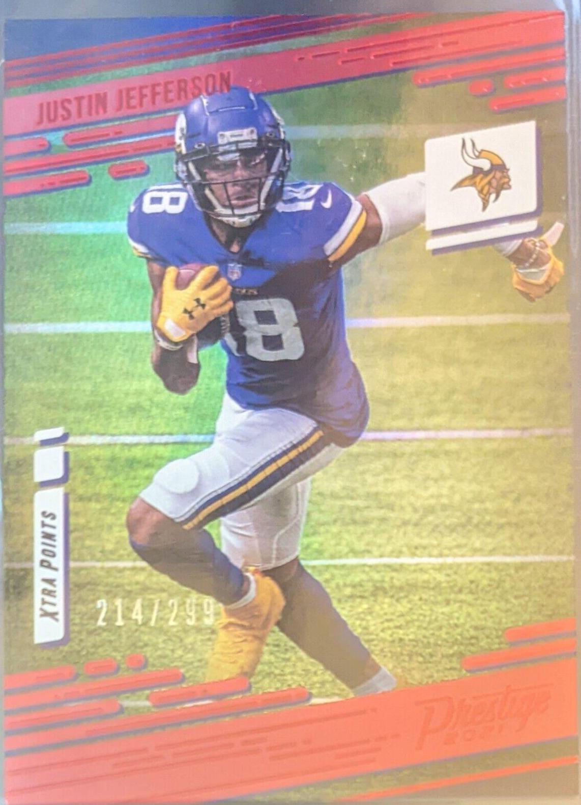 Justin Jefferson [Xtra Points Premium Red] #157
