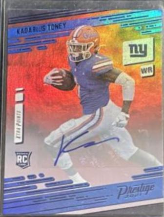 Kadarius Toney [Xtra Points Signature Premium Blue] #214