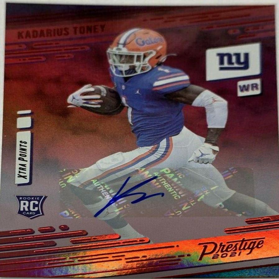 Kadarius Toney [Xtra Points Signature Premium Red] #214
