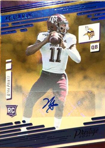 Kellen Mond [Xtra Points Signature Premium Blue] #206
