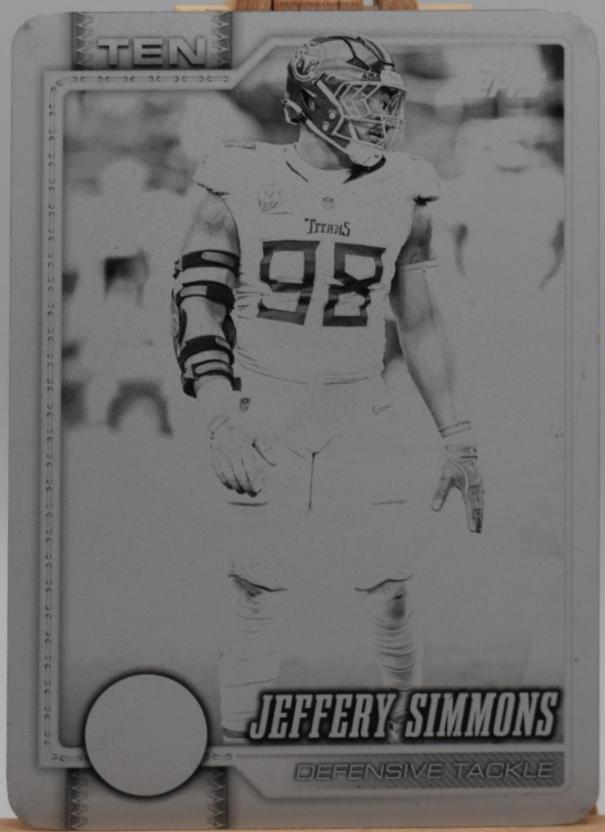 Jeffery Simmons [Printing Plate] #257