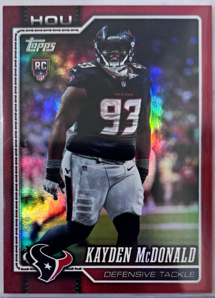 Kayden McDonald [Football Red] #364